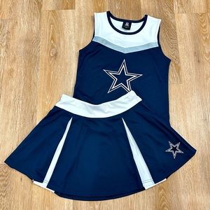 Girls Dallas Cowboys Two-Piece Cheerleader Outfit 🏈⭐️